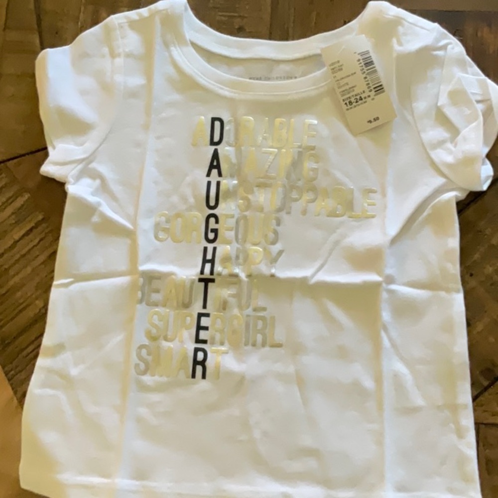 The Children's Place White Short Sleeve Tee